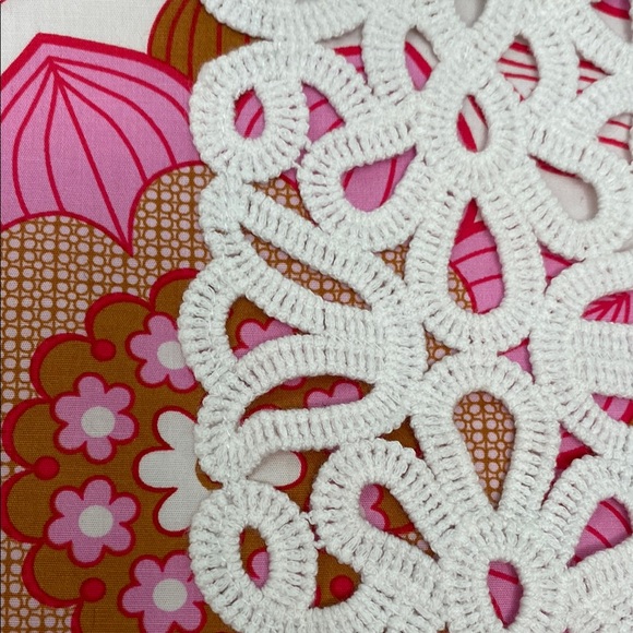 Tibi Red, brown and Pink floral Embellished A-Line Mini Skirt size 8 fully lined - Picture 2 of 8